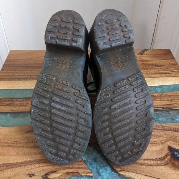 Dr. Martens Black Combat Boots Fractured knee cap.  Will not be wearing - Picture 5 of 6